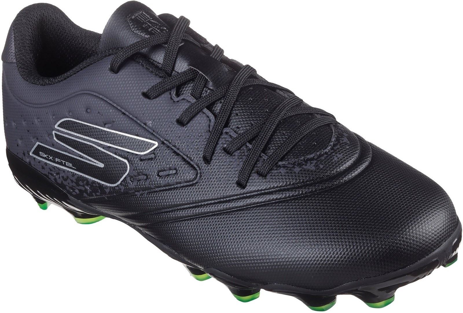 Skechers Performance Skechers Razor 1.5 Jr Jugend FG Herren Fußballschuhe Schwarz/Silber