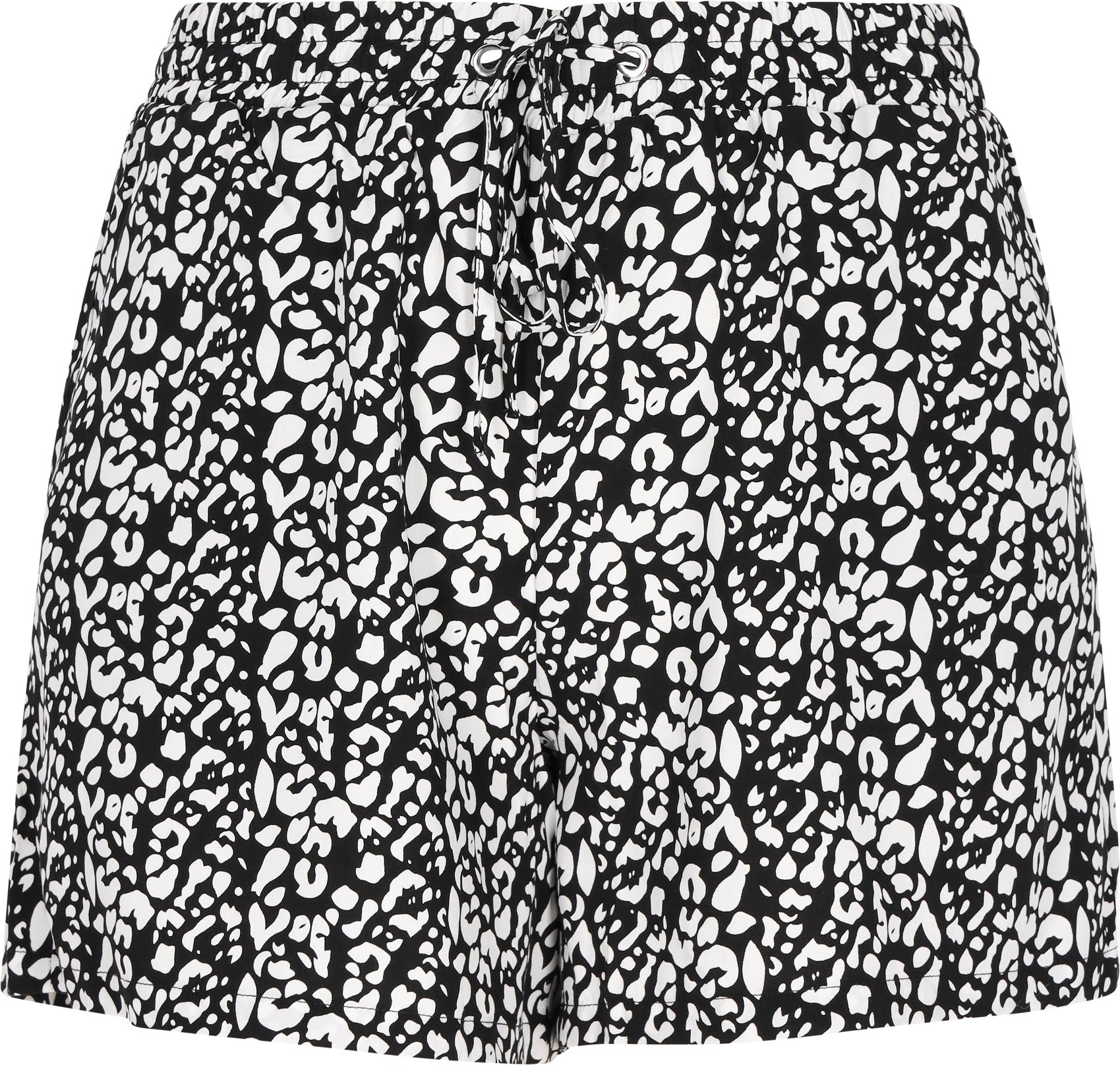 Mymo Shorts Frauen schwarz-weiß