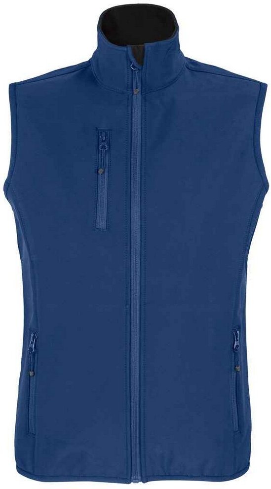 SOLS Womens/Ladies Falcon Softshell Recycled Body Warmer (Abyss Blue)