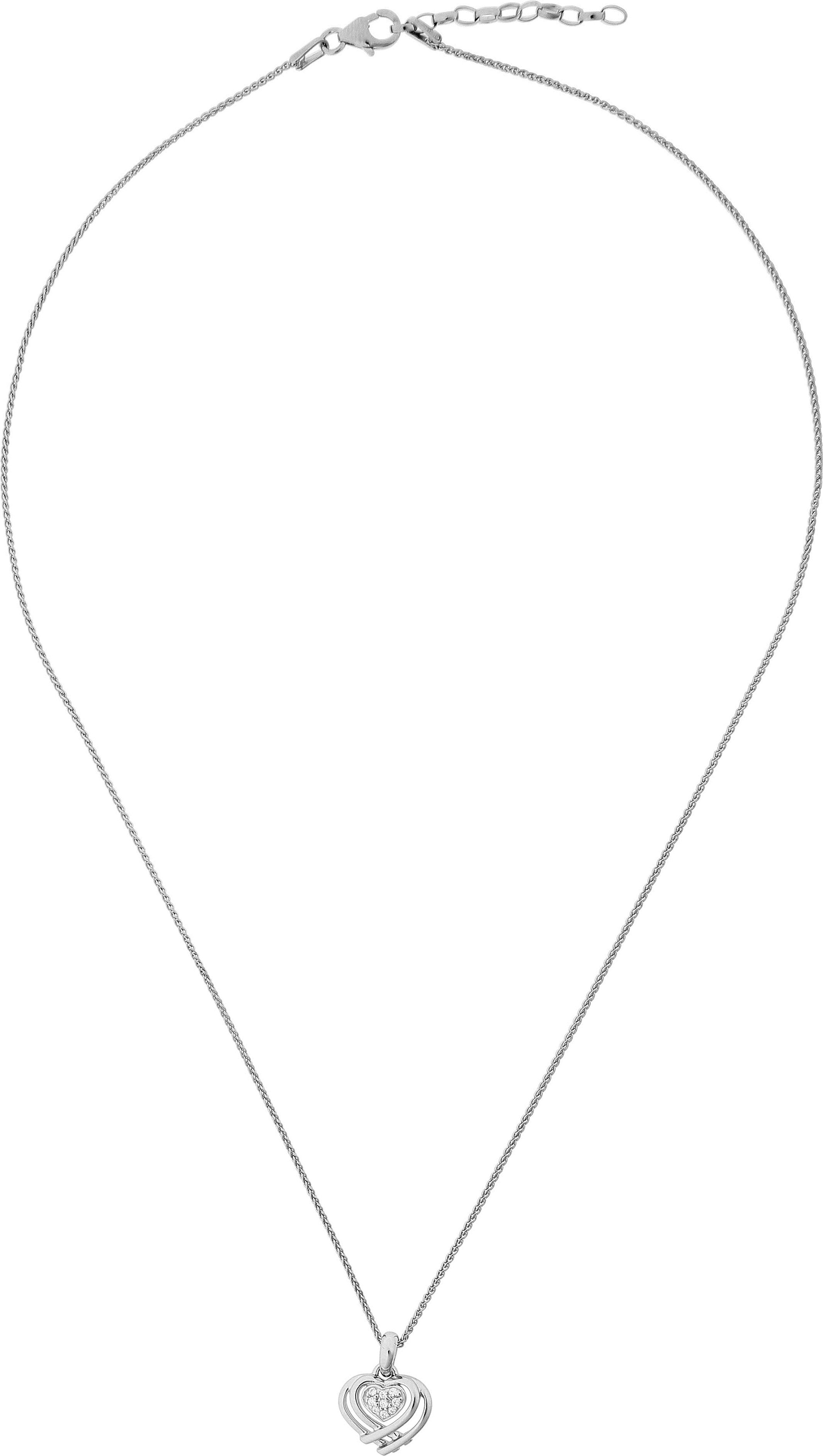 Orphelia 'Anni' Damenkette aus 925 Sterling Silber mit Anhänger - Silber zh-7368