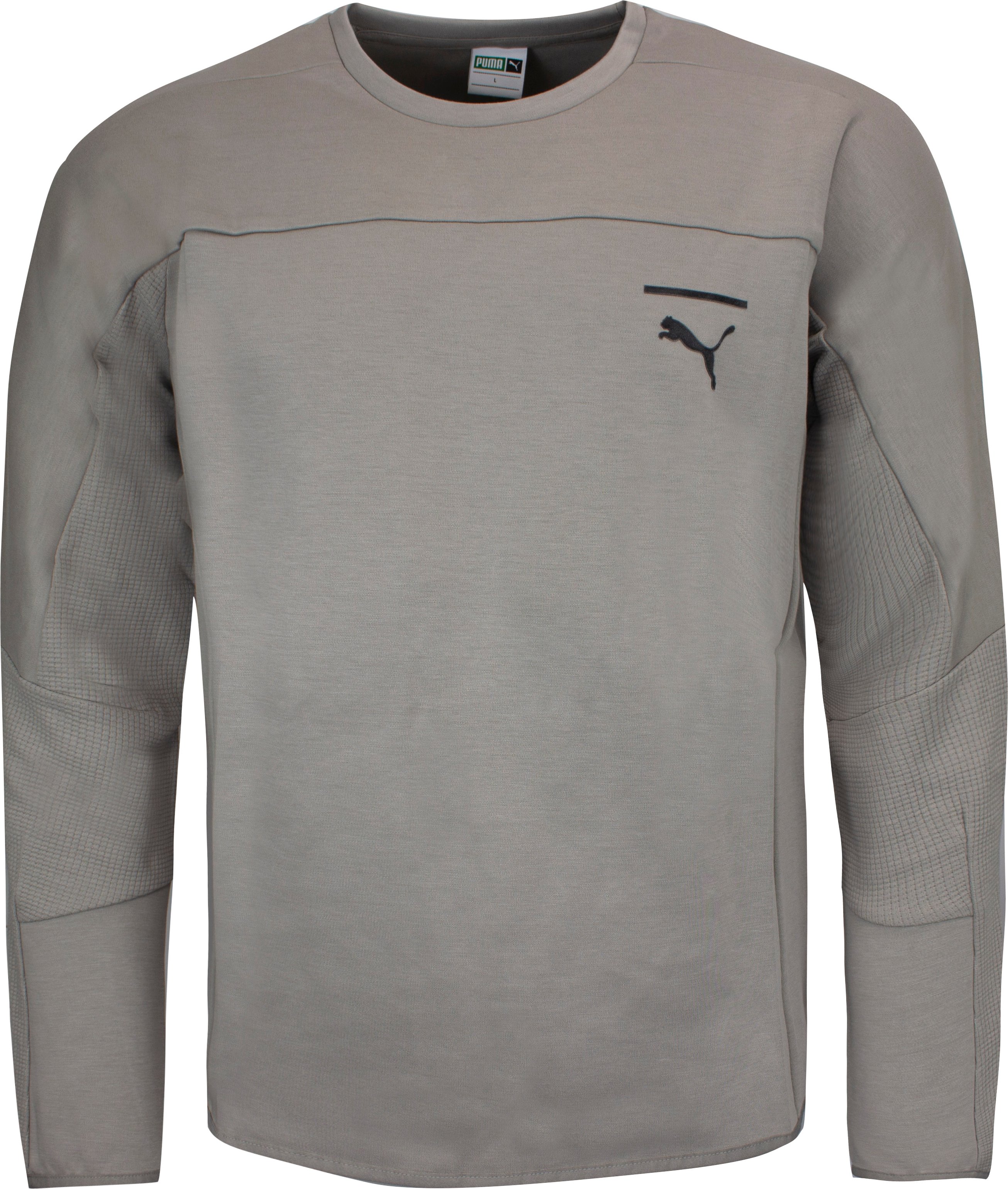 Puma Mens Pace Crew Schweiß lässig grau Top 577658 38