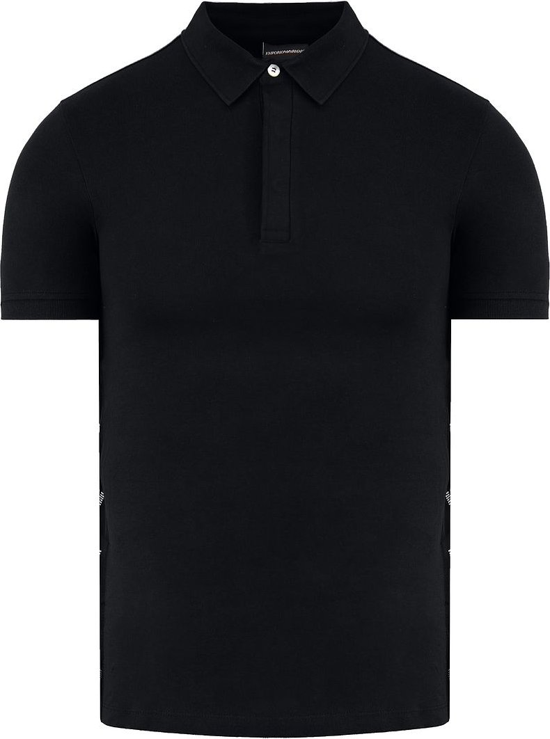 Emporio Armani Herren Black Polo -Hemd