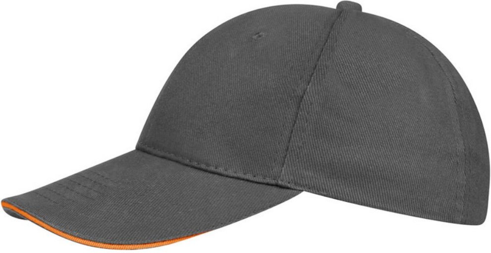 SOLS Unisex Buffalo Baseballkappe (Grau/Orange)