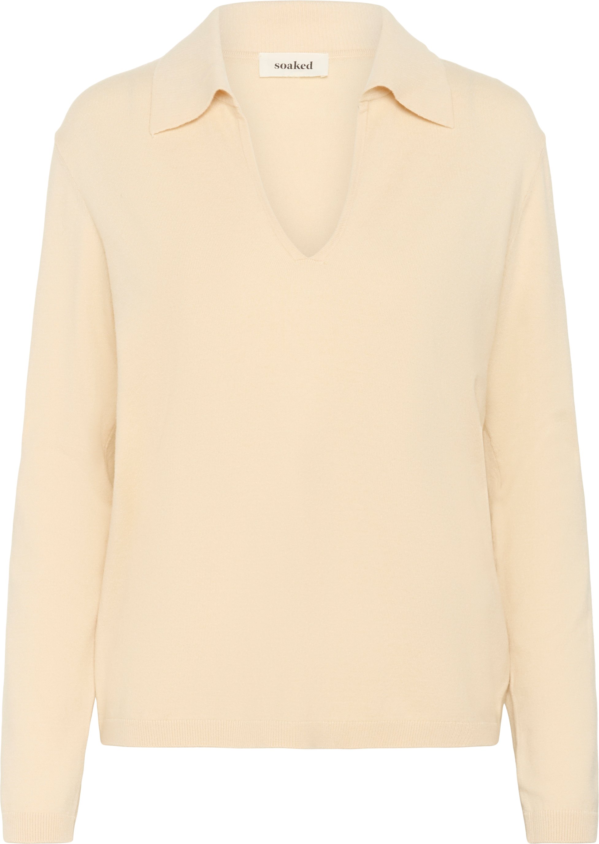 Strickpullover SLSpina Gerade Passform beige