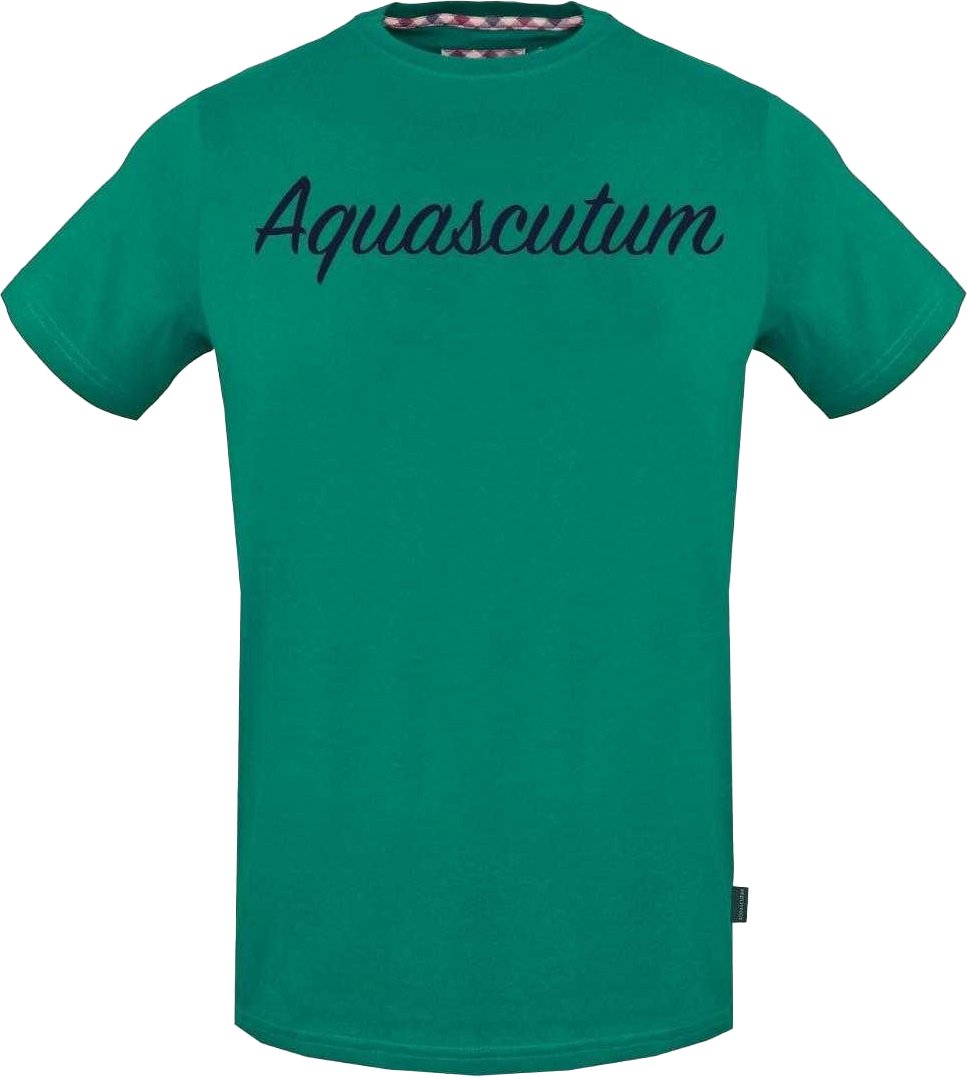 Aquascutum - T-Shirt für Herren, Logo (Grün)