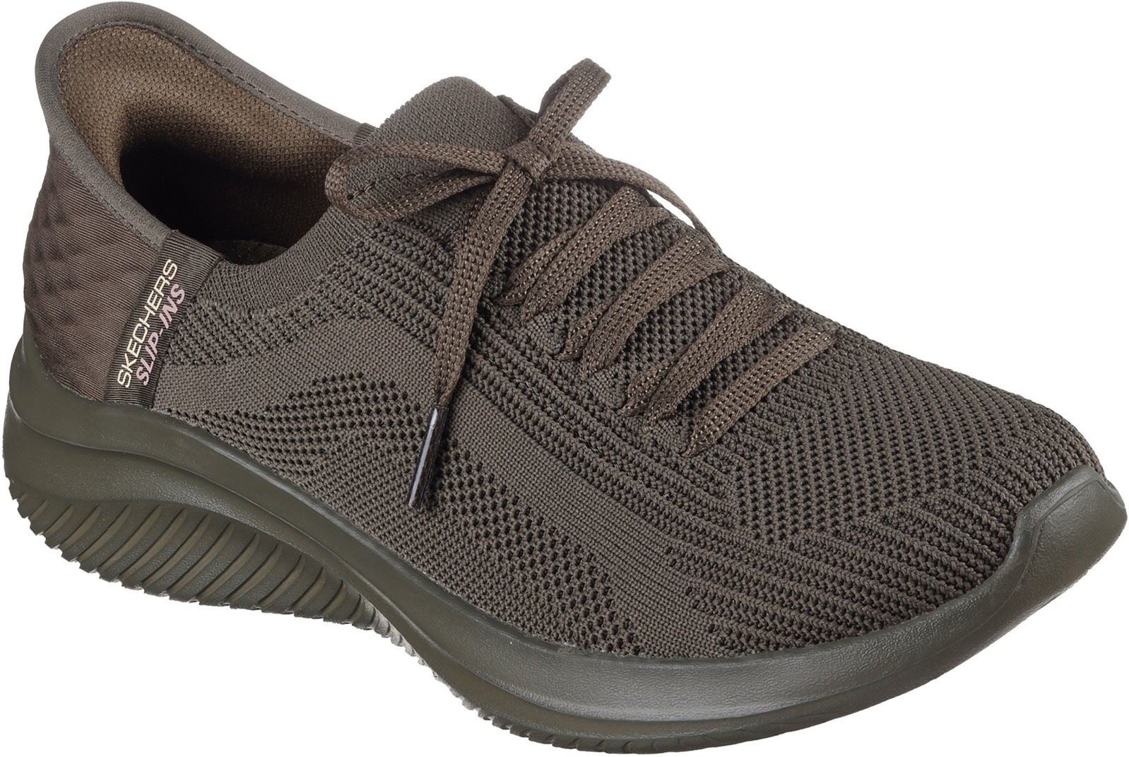 Thumbnail - Skechers Ultra Flex 3.0 Pure Color Damen-oliven-sneaker Aus Textil