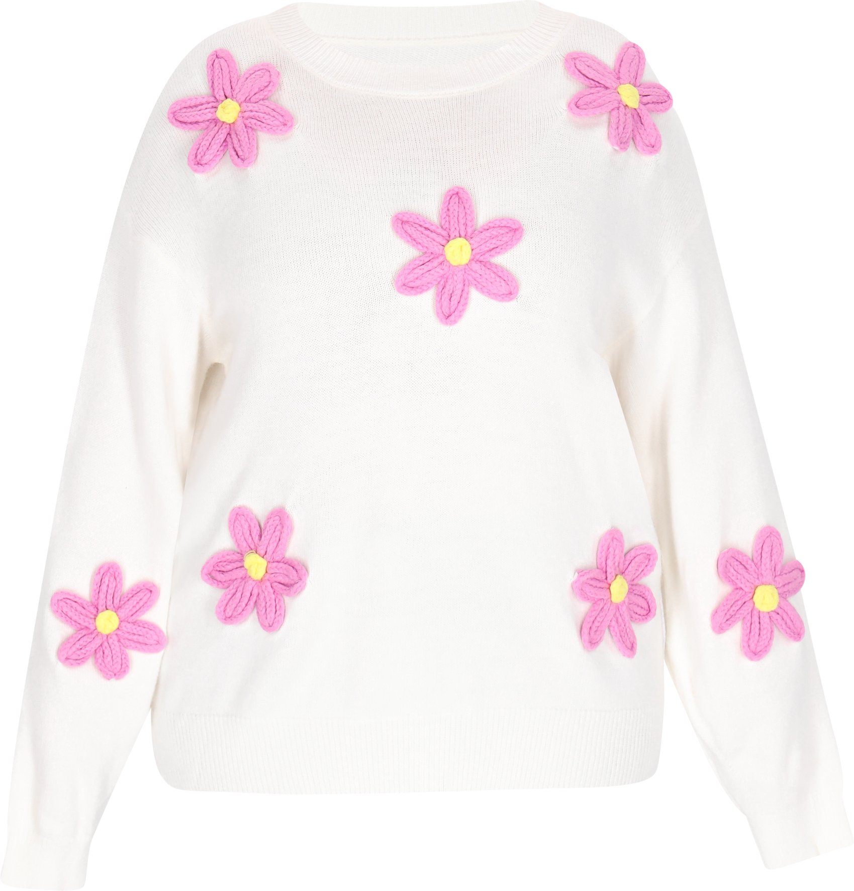 Mymo Pullover in Übergröße Frauen Weiß