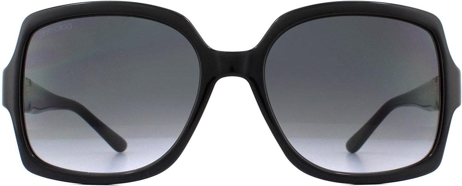 Jimmy Choo Square Womens Black Dark Grey Gradient Sonnenbrille