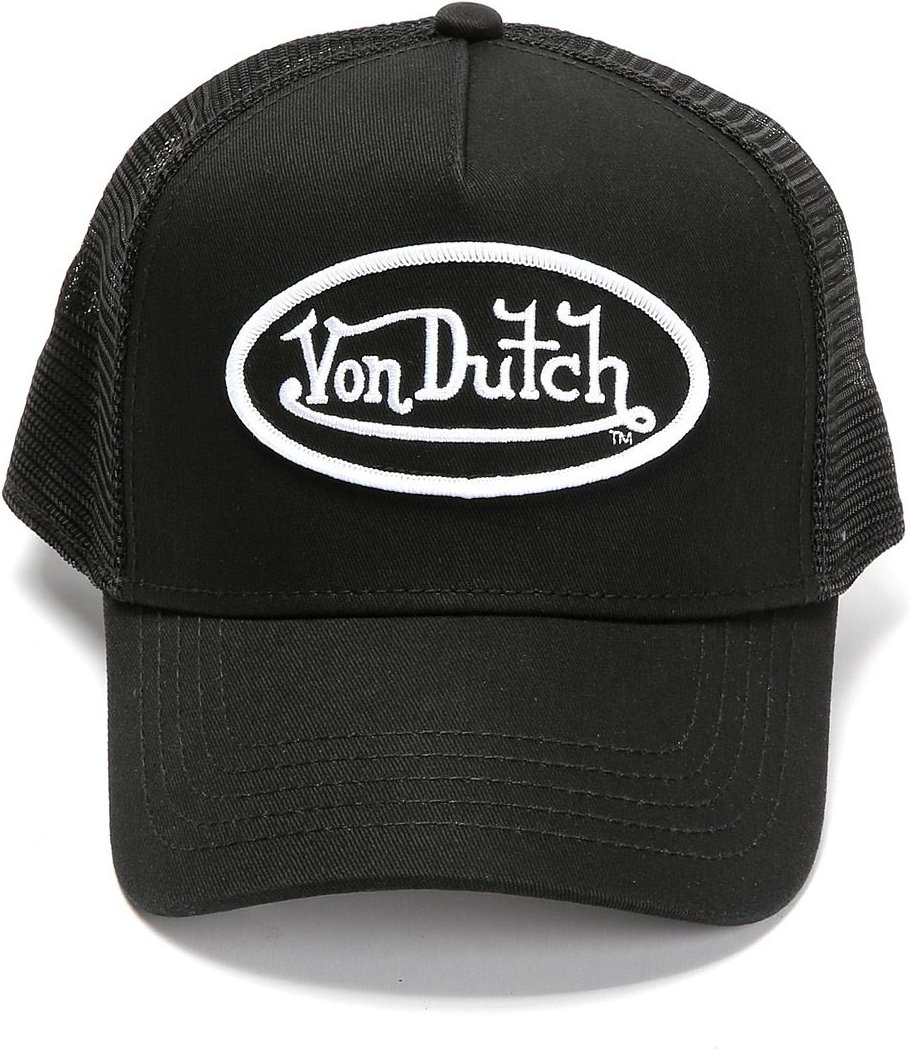 Shop Für Von Dutch Staple Trucker Baumwollneue Schwarze Kappen