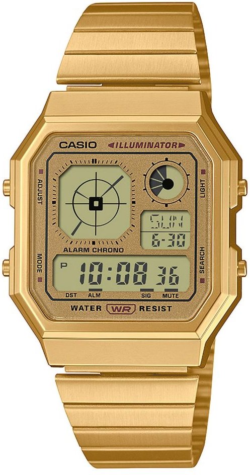 Casio Casio Collection Vintage Gold Unisex Armbanduhr A130WEG-9AEF