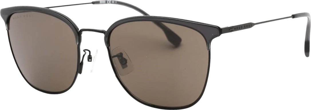 Hugo Boss - "1285/F/SK O6W" Sonnenbrille für Herren, Metall (Dunkles Ruthenium/Grau)