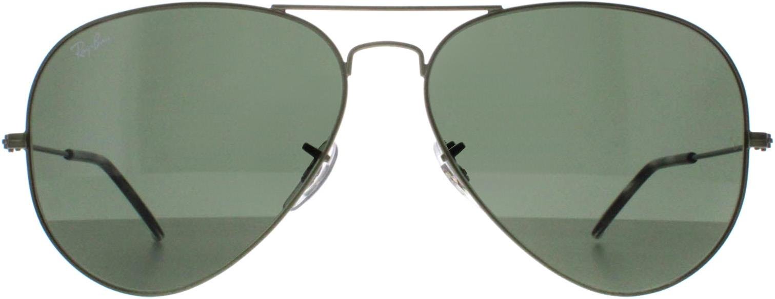 Ray-Ban Aviator Unisex Matte Transparent Grün G-15 Grün Aviator RB3025