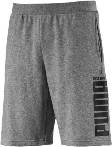 Puma Mens Rebel Bold Shorts Lounge Casual Sportshose Grau 853389 03