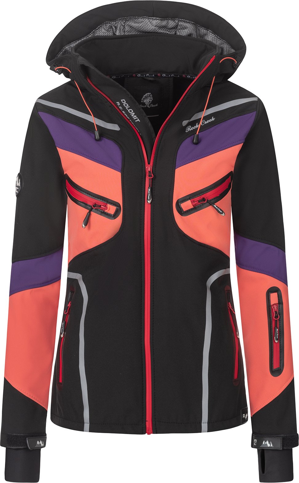 Thumbnail - Rock Creek Softshelljacke Schwarz