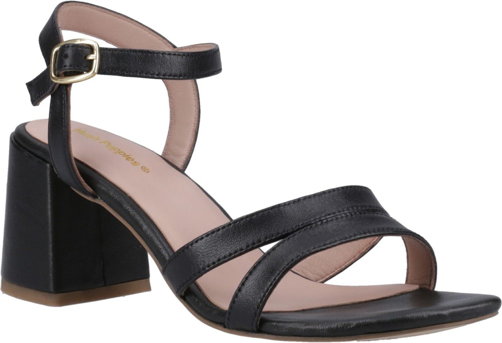 Hush Puppies Nalani Damen Sandalen aus schwarzem Leder