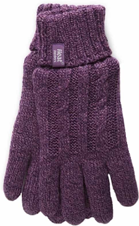 Heat Holders - Womens Cable Knit 2.3 tog Handschuhe für den Winter