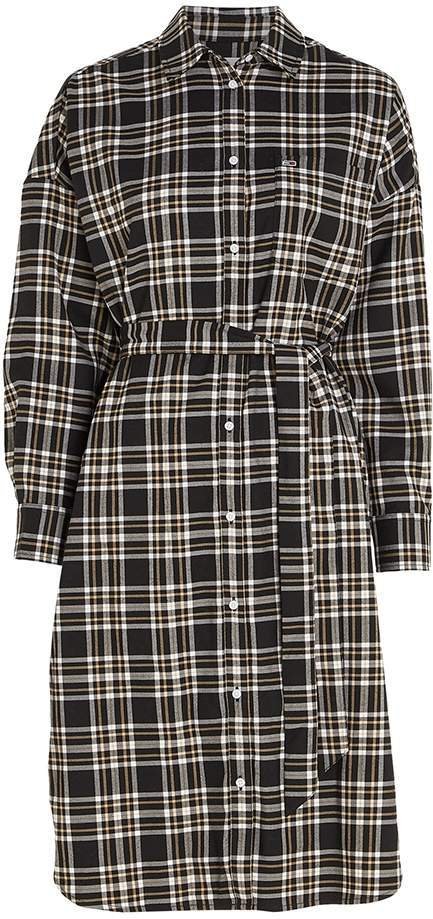 Kleid Tommy Jeans Damen Karo Boyfriend