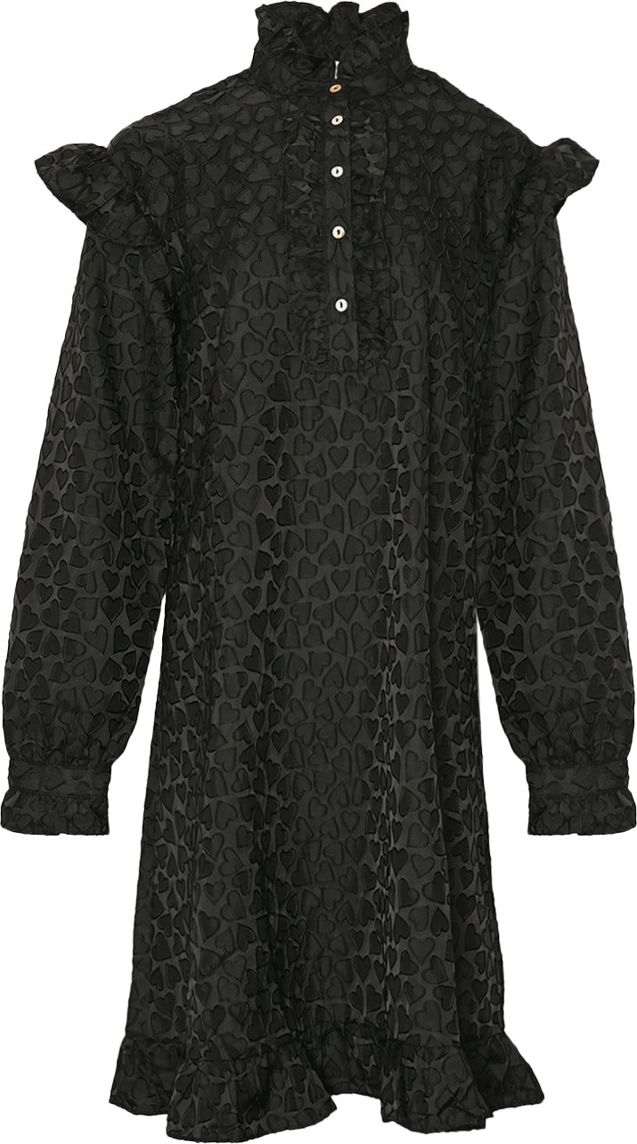 Reno Ruby Volantkleid in Schwarz