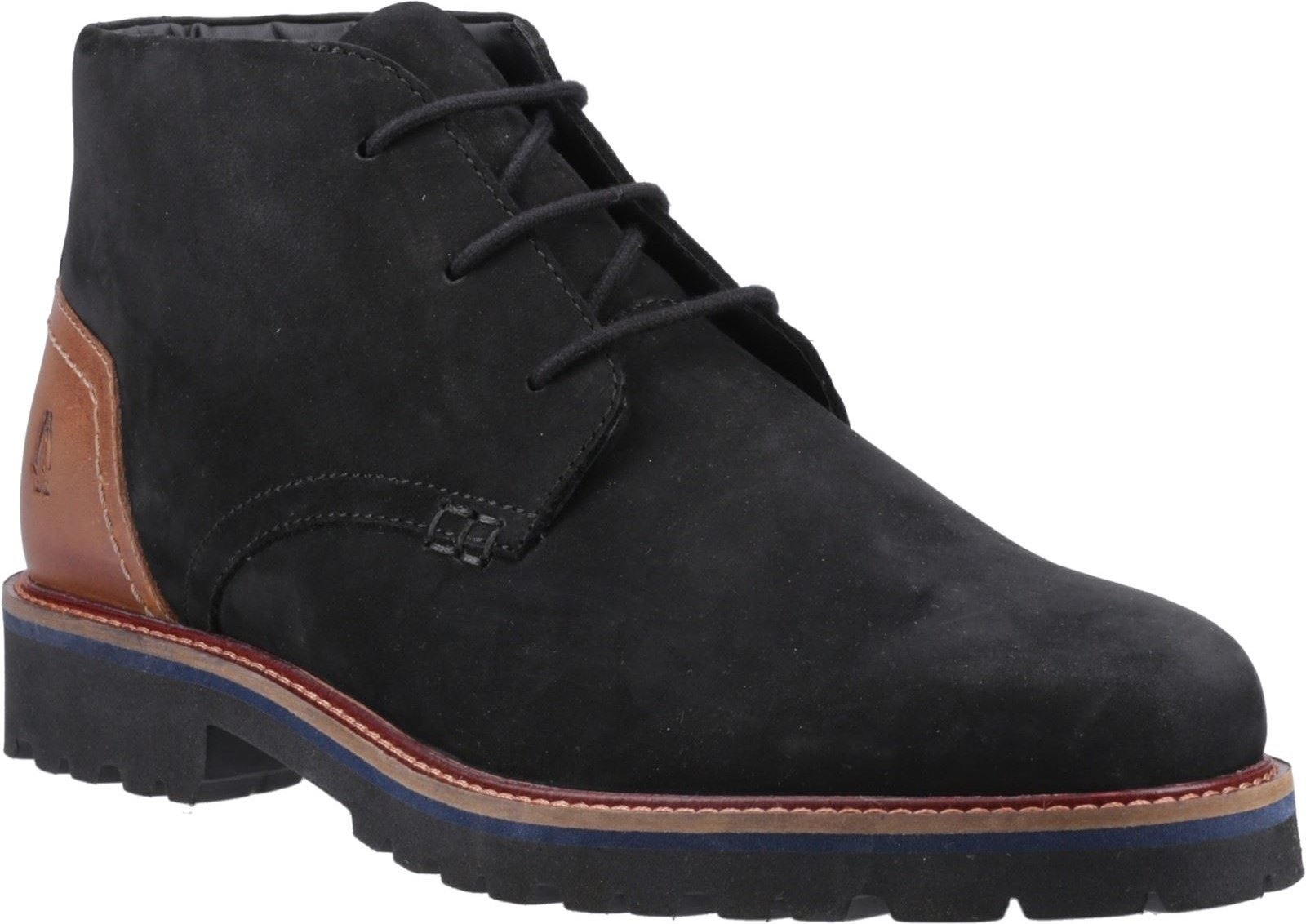 Thumbnail - Hush Puppies Moore Nubuck Herren Schwarze Ankle Boots