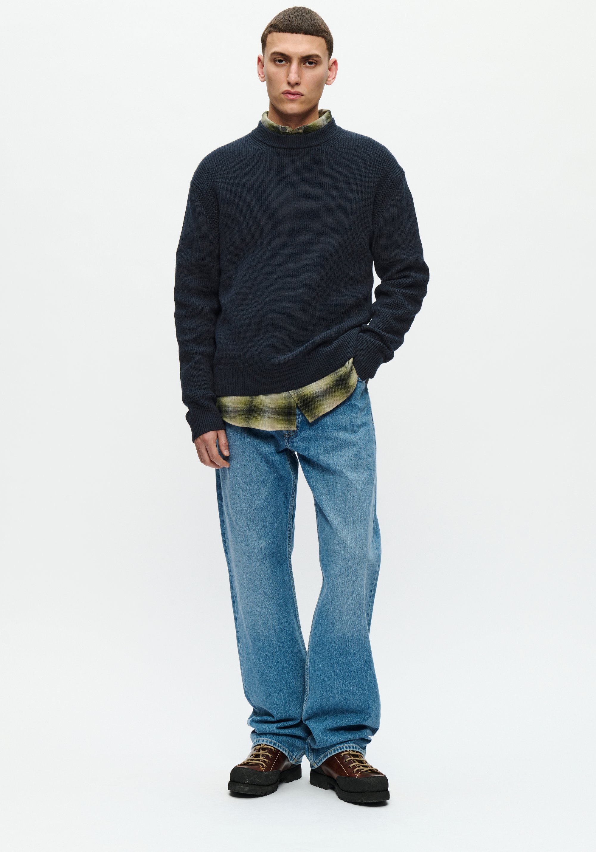 Strickpullover WWMorten Casual fit dark blue