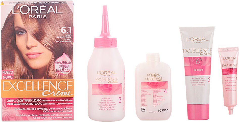 Excellence Creme-farbstoff #6.1-dunkles Ascheblond 192 ml