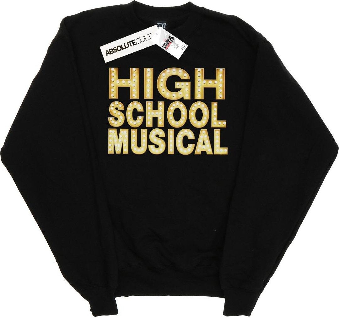 Disney - "High School Musical The Musical Lights Logo" Sweatshirt für Mädchen (Schwarz)