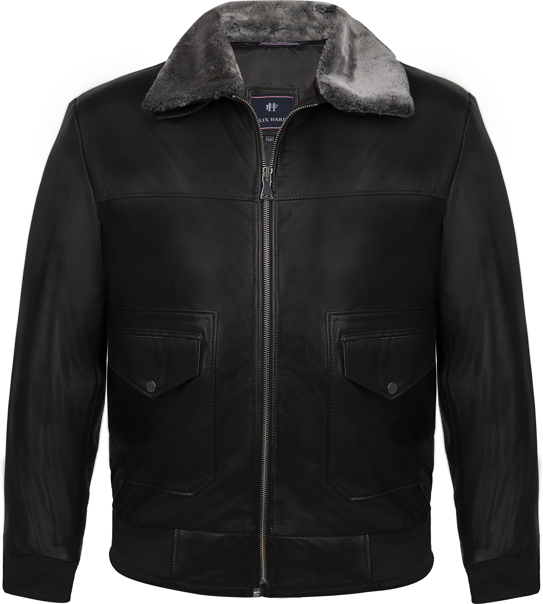 Lederjacke Lederjacke Mit Kunstpelzkragen