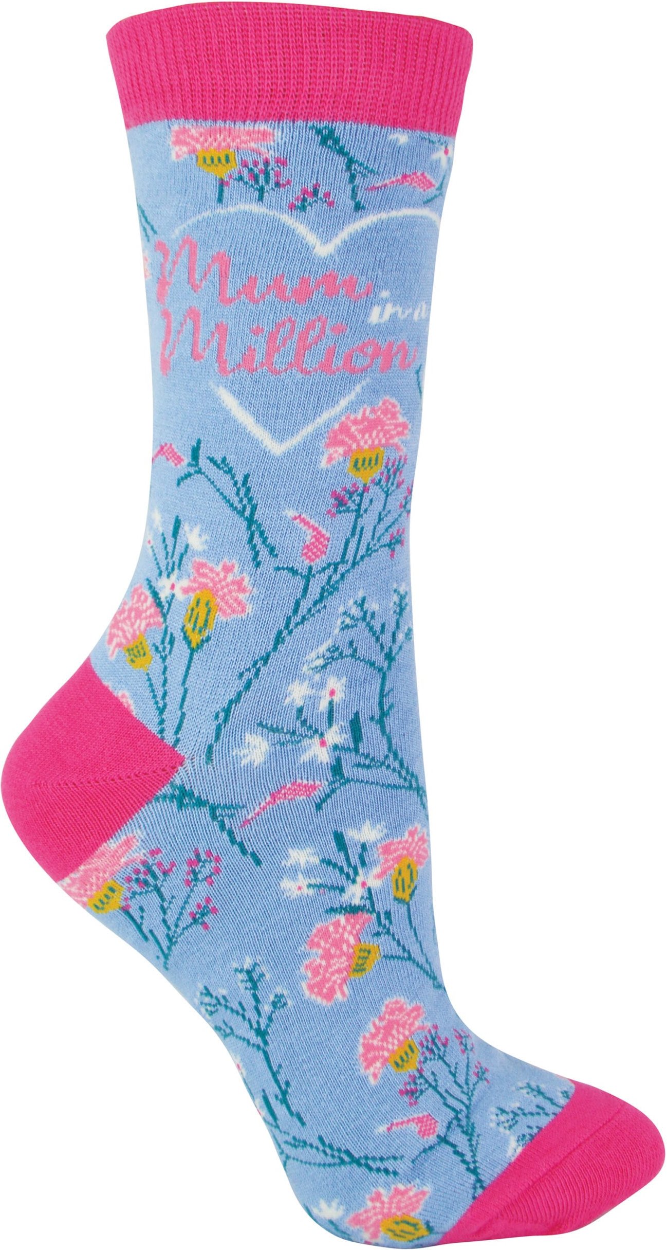 Miss Sparrow Damen-Mama-Socken | Blumengemusterte Bambussocken | Atmungsaktiv weich | Geschenke für Mütter zum Muttertag...