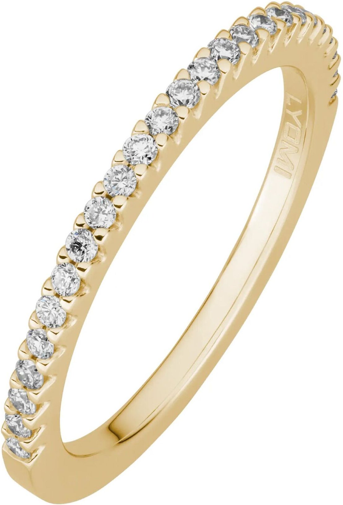 Lyomi Ring 585/- Gelbgold 25 synth. Diam. 0,28ct.