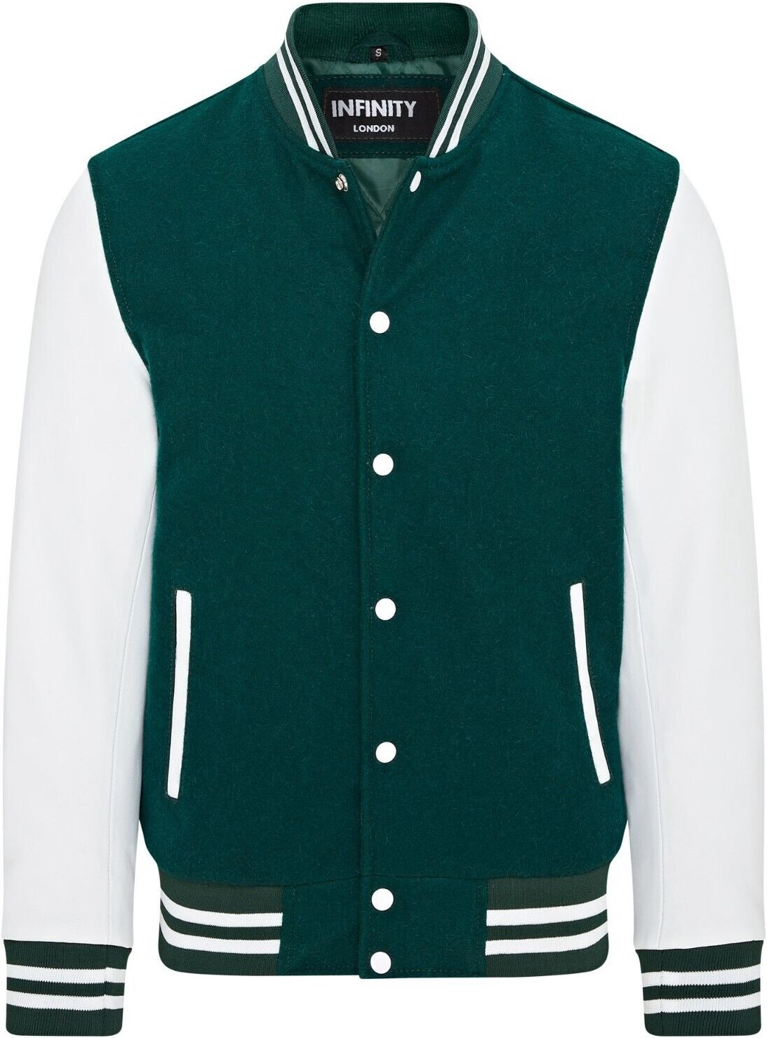 Letterman Baseball Bomberjacke aus Wolle und Leder im College-Stil - Genua