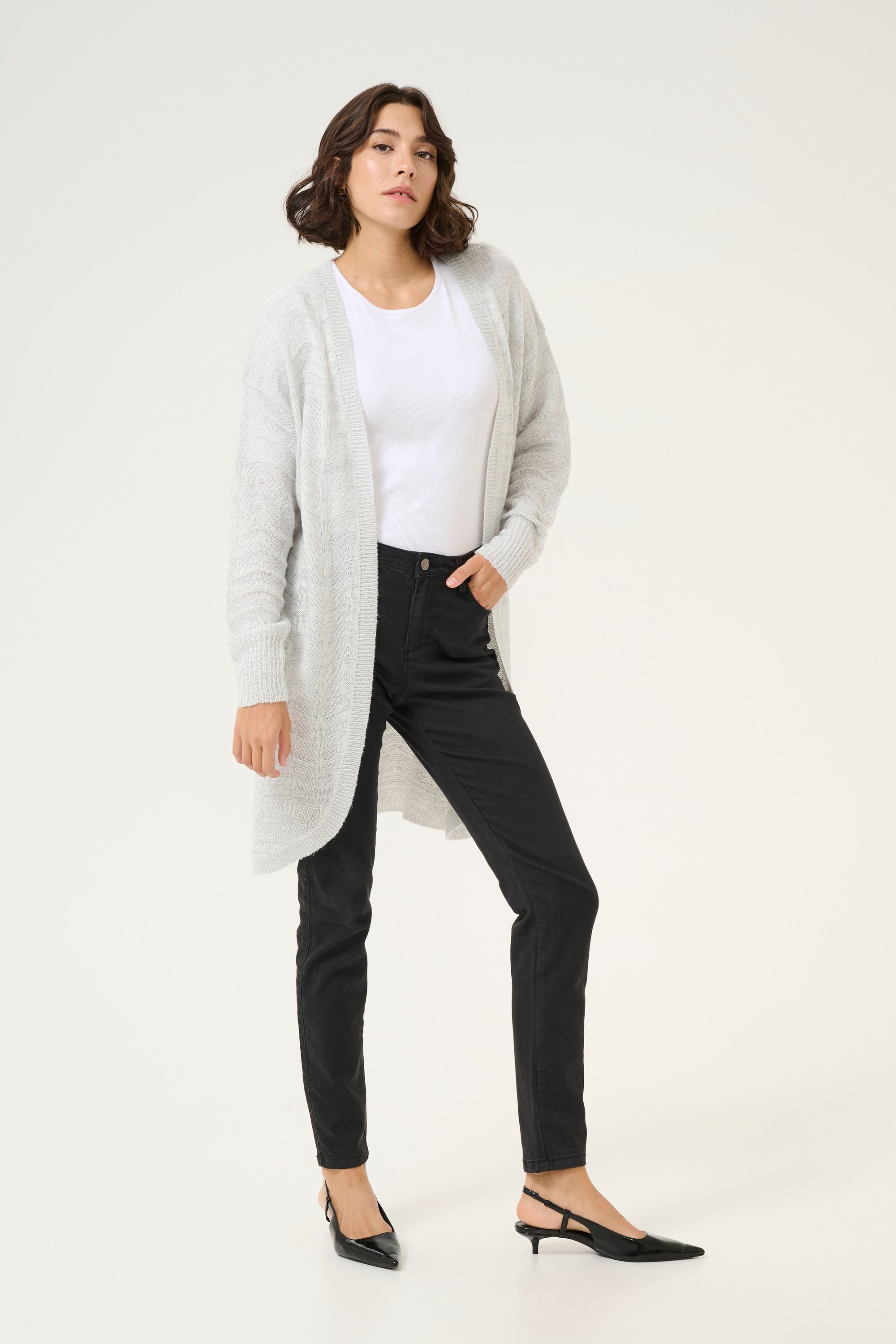 Thumbnail - Strickjacke Regular fit light grey
