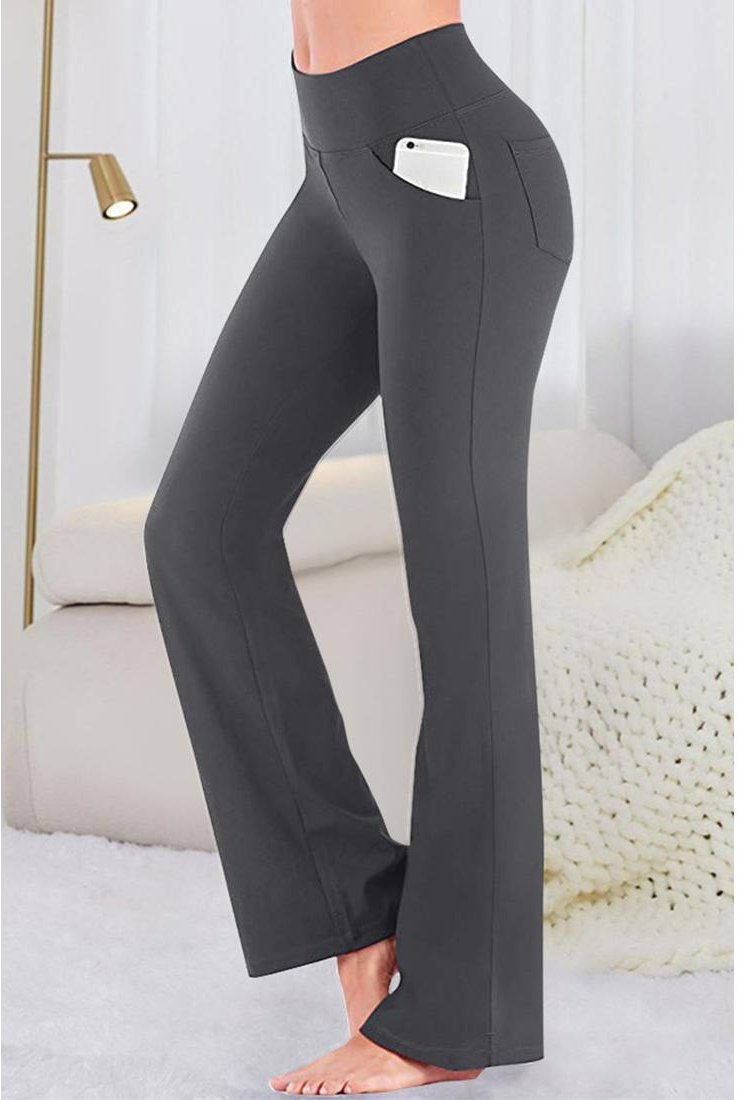Damen High-Waist Active Pants mit Taschen