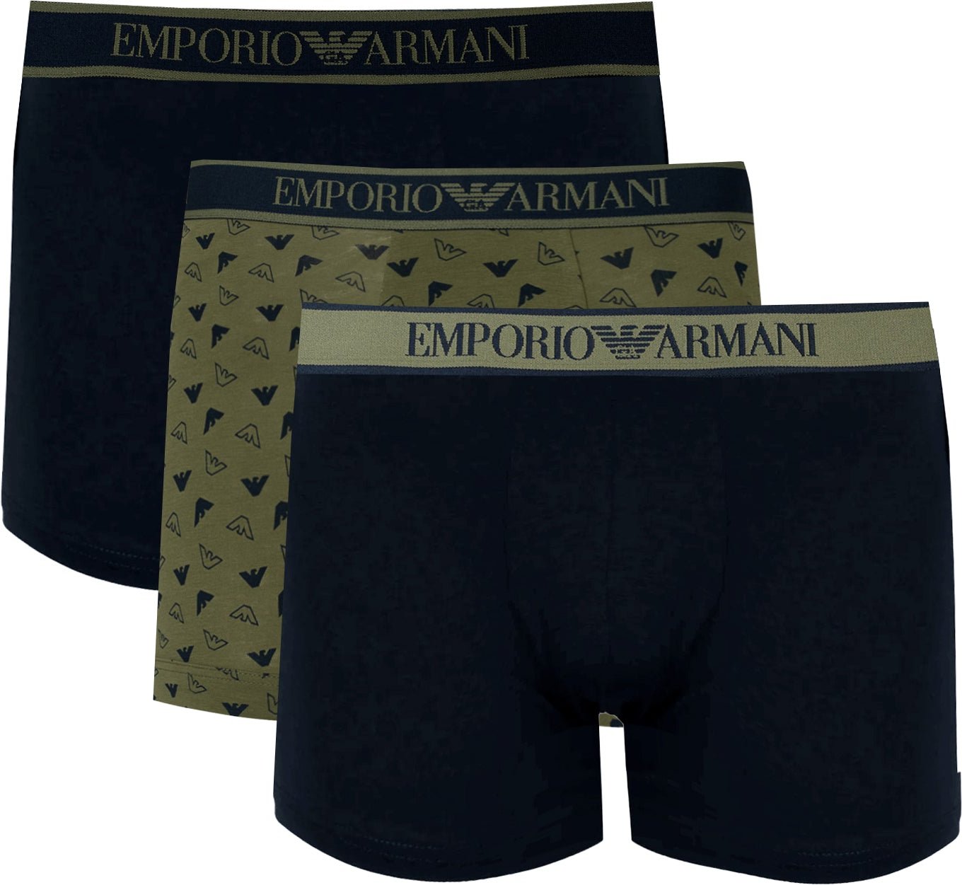 Thumbnail - Emporio Armani Boxershorts 3 Pack Herren grün