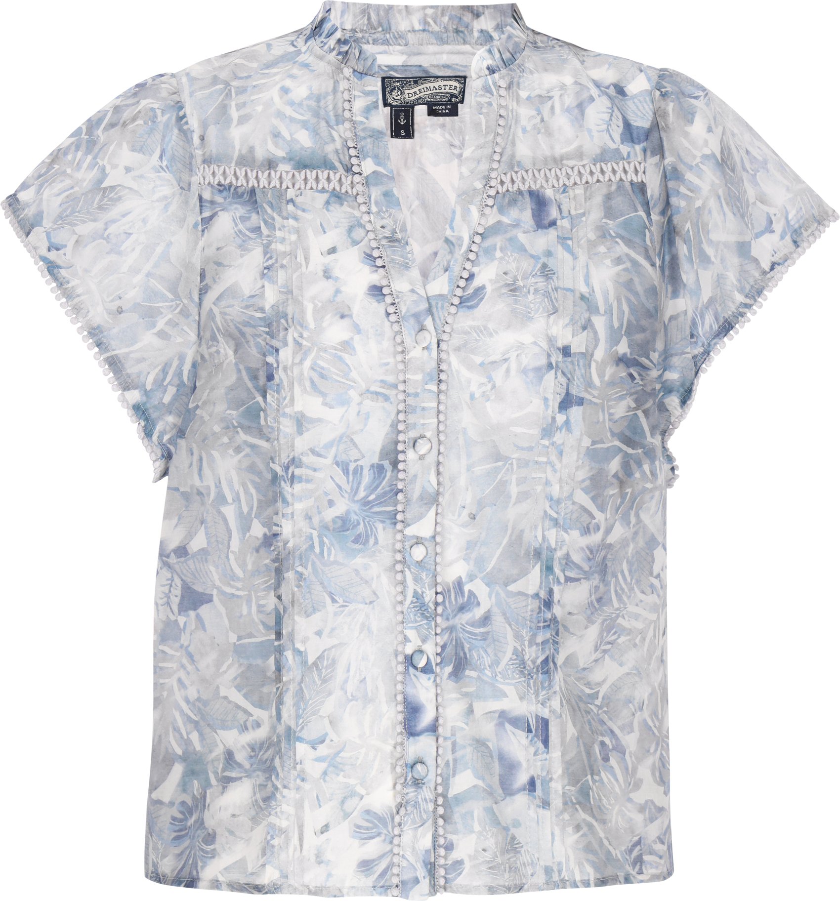 Dreimaster Bluse Frauen hellblau