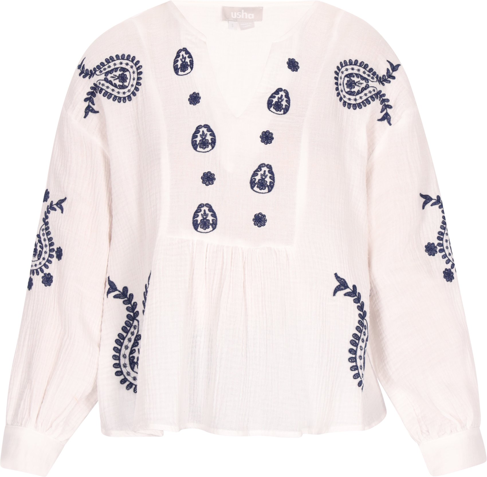 usha Bluse Damen weiss