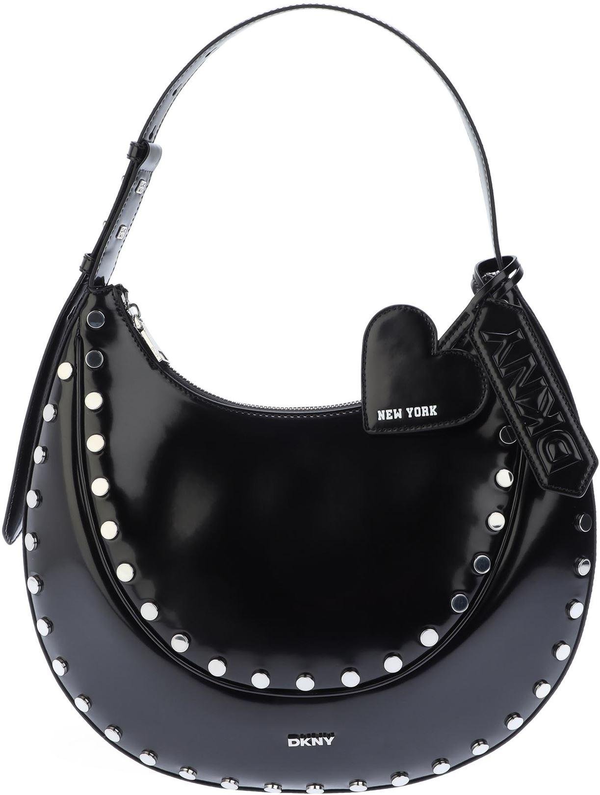 DKNY - "Sadie" Schultertasche (Schwarz/Silber)