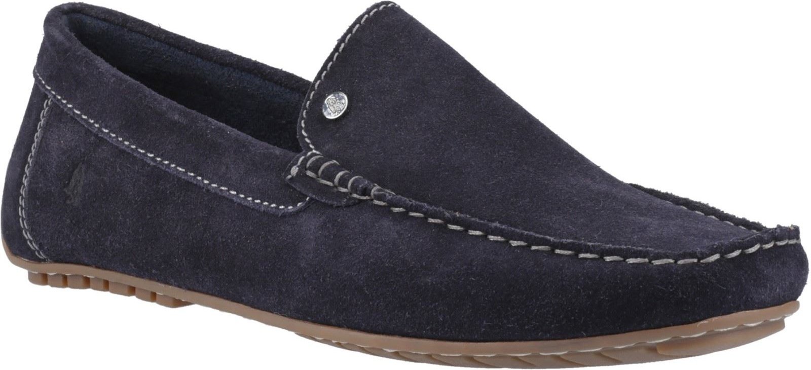Hush Puppies Ralph Suede Herren Lederslipper In Marineblau