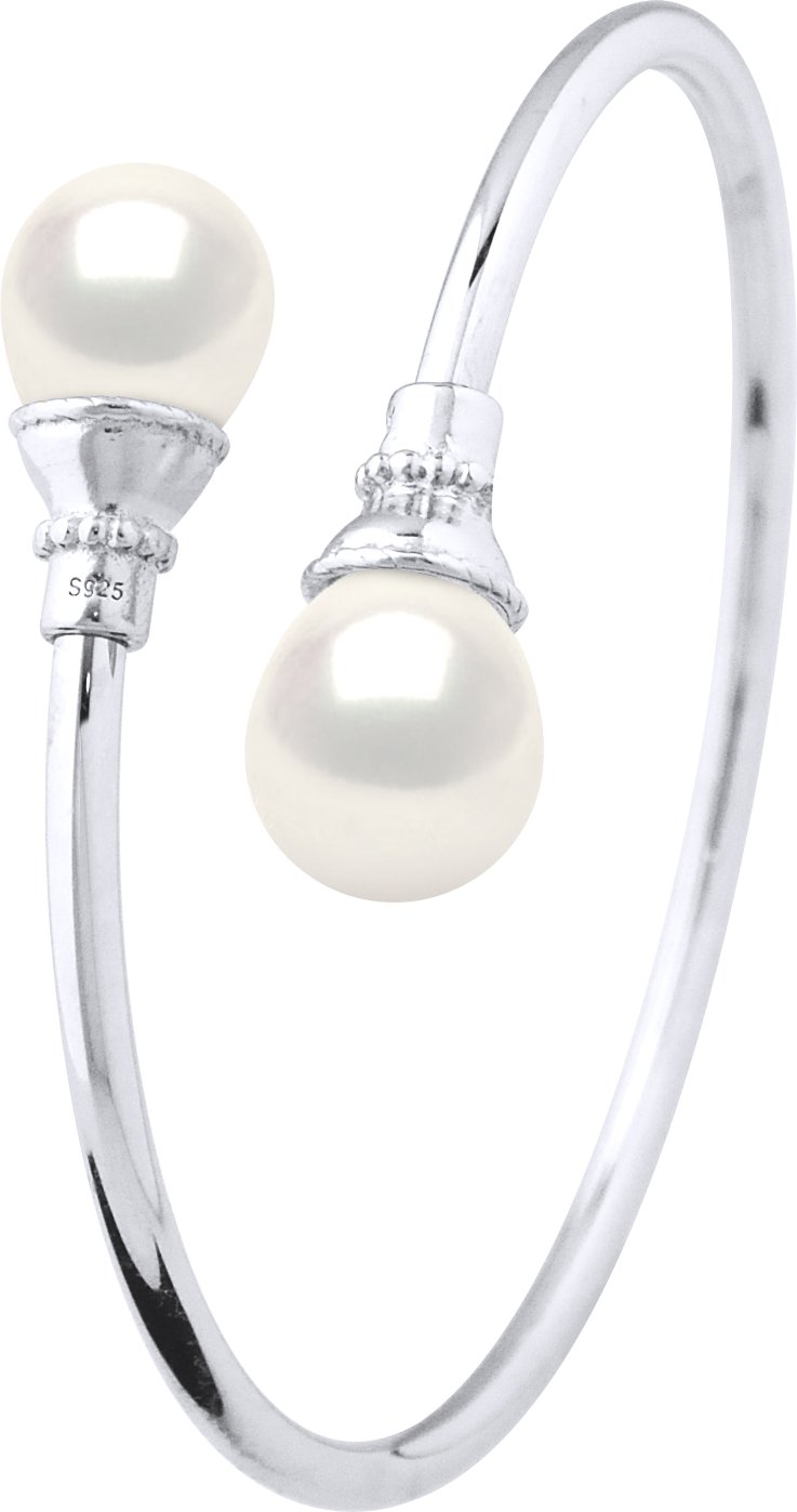 YOU & ME Armband Süßwasserperle 11-12 mm Weiß 925