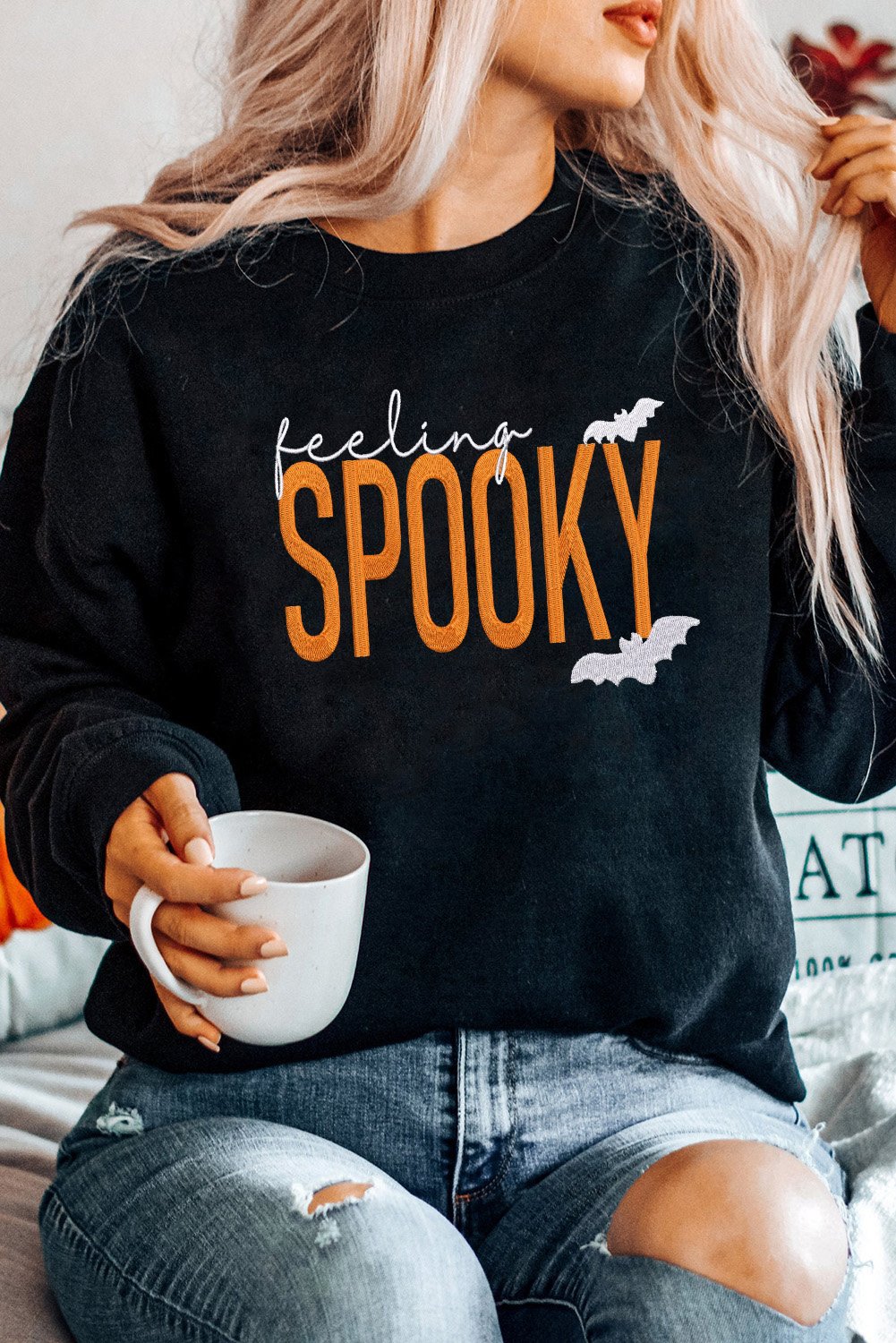 Spooky Grafik Pullover