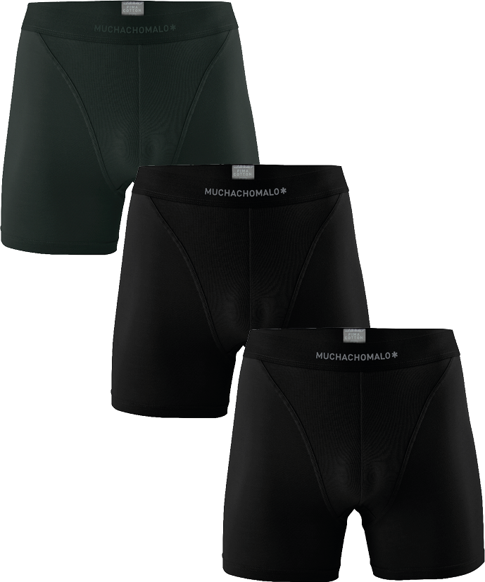 Muchachomalo Herren Boxershorts – 3 Stück – Herren Unterhosen