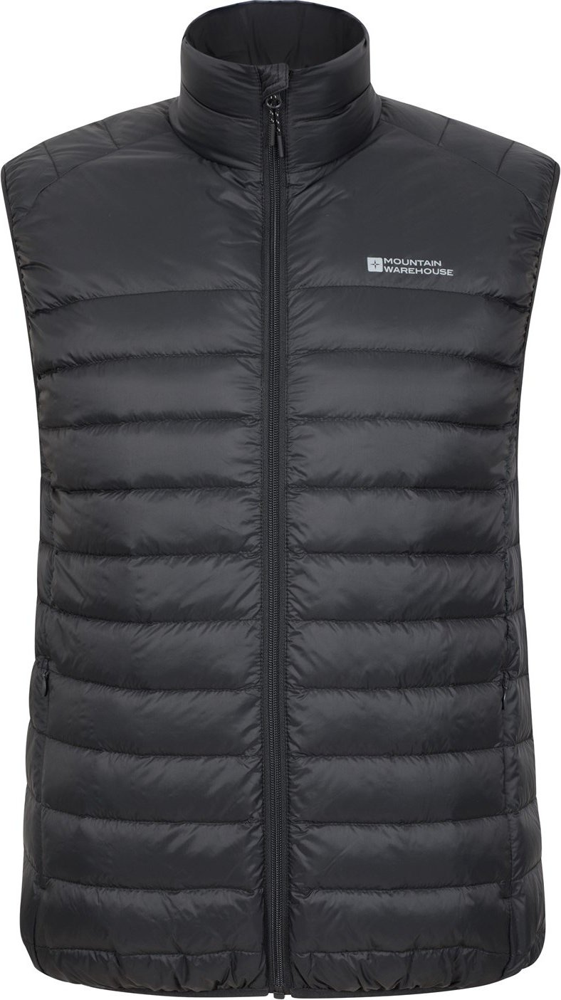 Mountain Warehouse Herren Featherweight II Gilet (Schwarz)