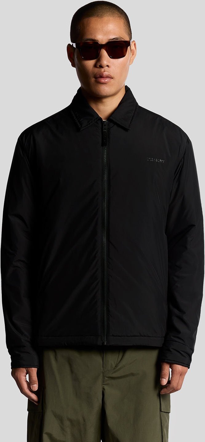 Lyle & Scott Steppjacke mit Kragen – Schwarz