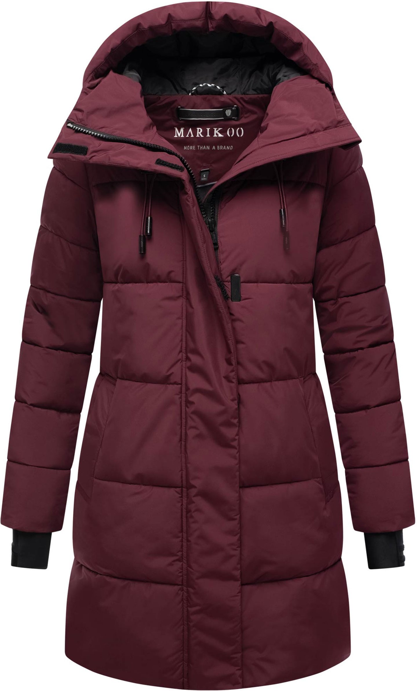 Marikoo Damen Winter-Steppjacke mit Kapuze & Fleecefutter – Kaituu