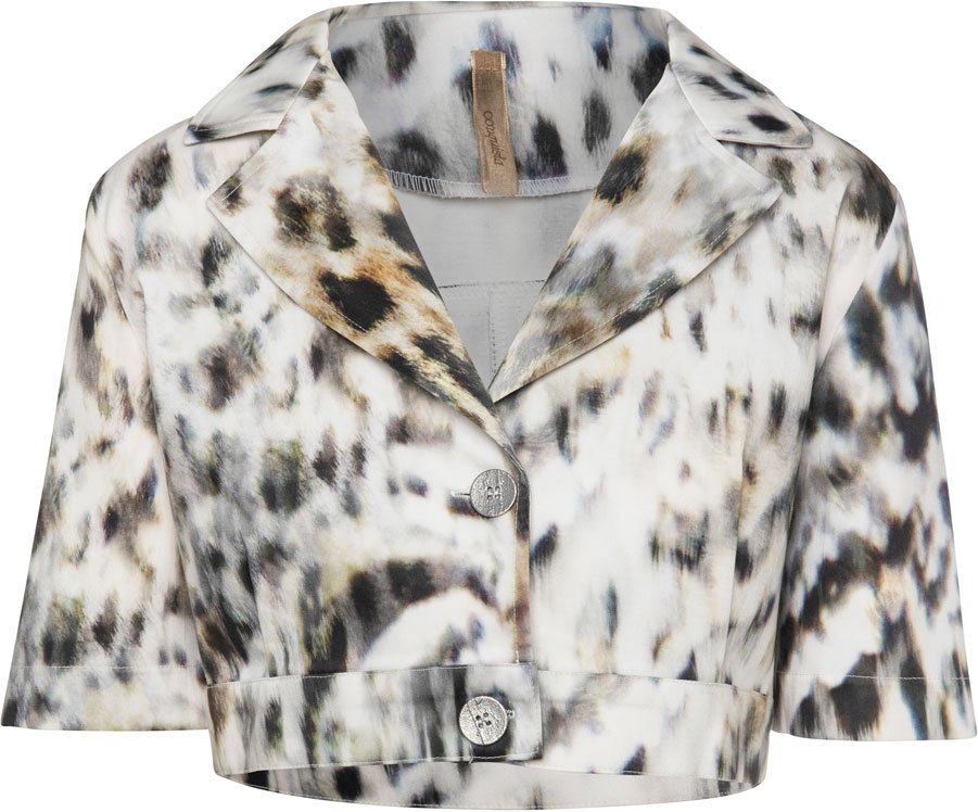 Animal Print Crop Jacket