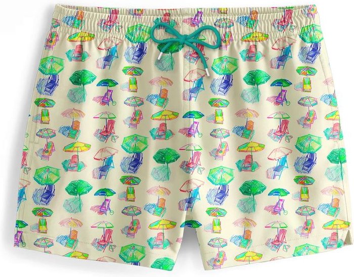 "Umbrellas" Badeshorts