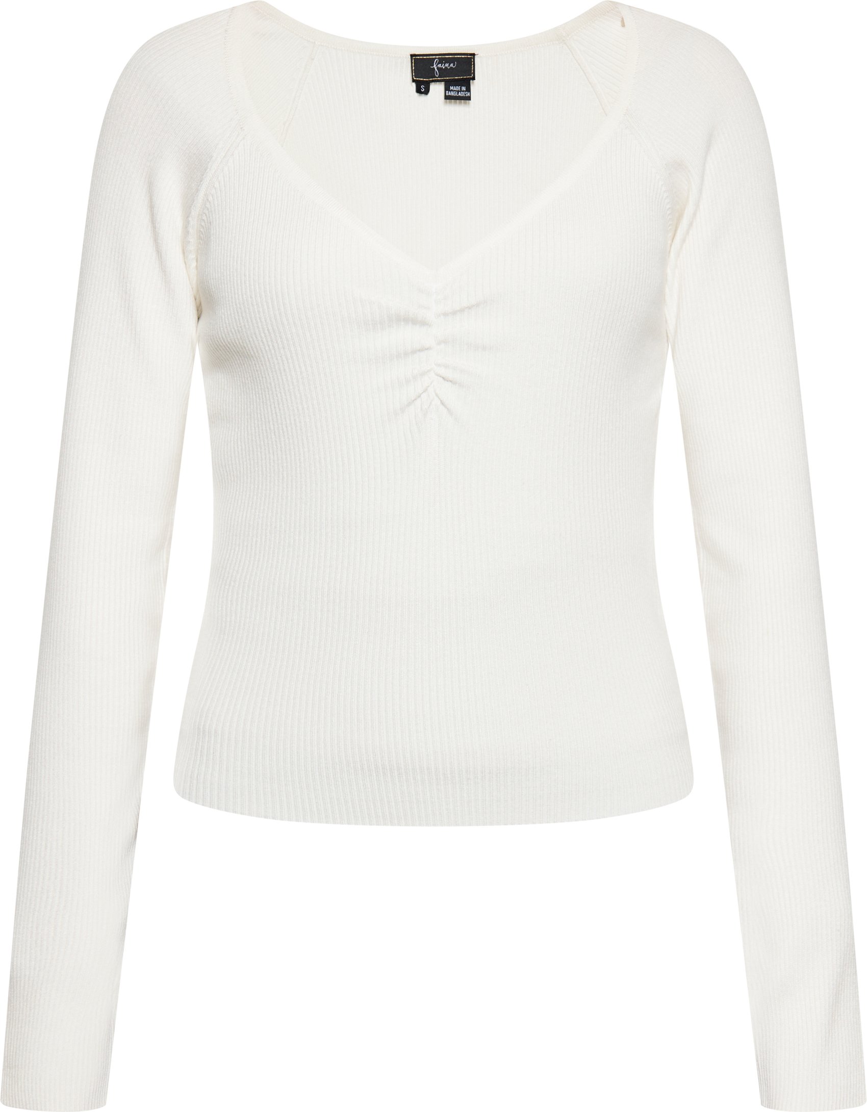 Faina Bluse Damen Wollweiß