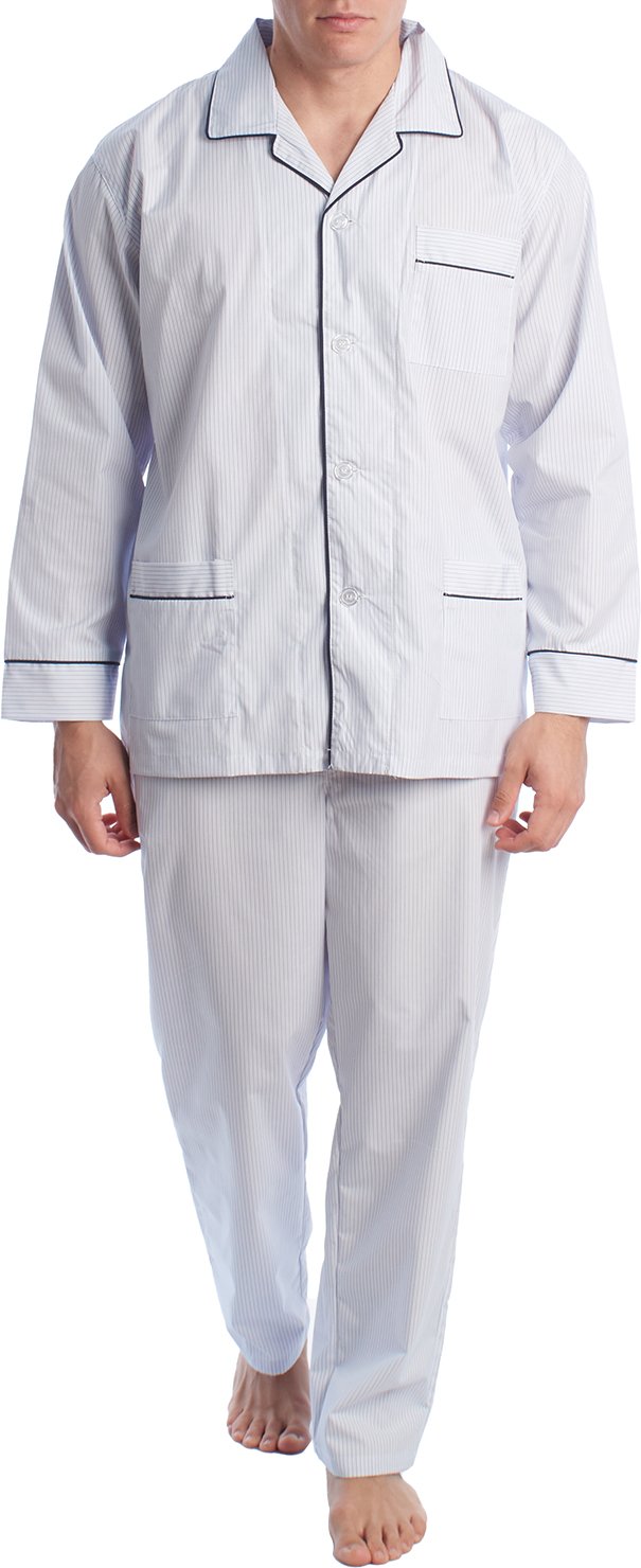 Schlafanzug aus Popeline mit langen Ärmeln für Männer KL30233