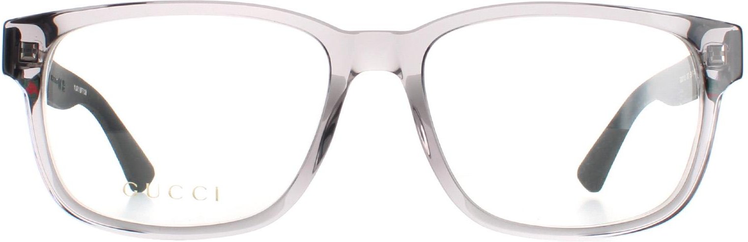 Gucci Rectangle Hommes transparent gris GG0011o