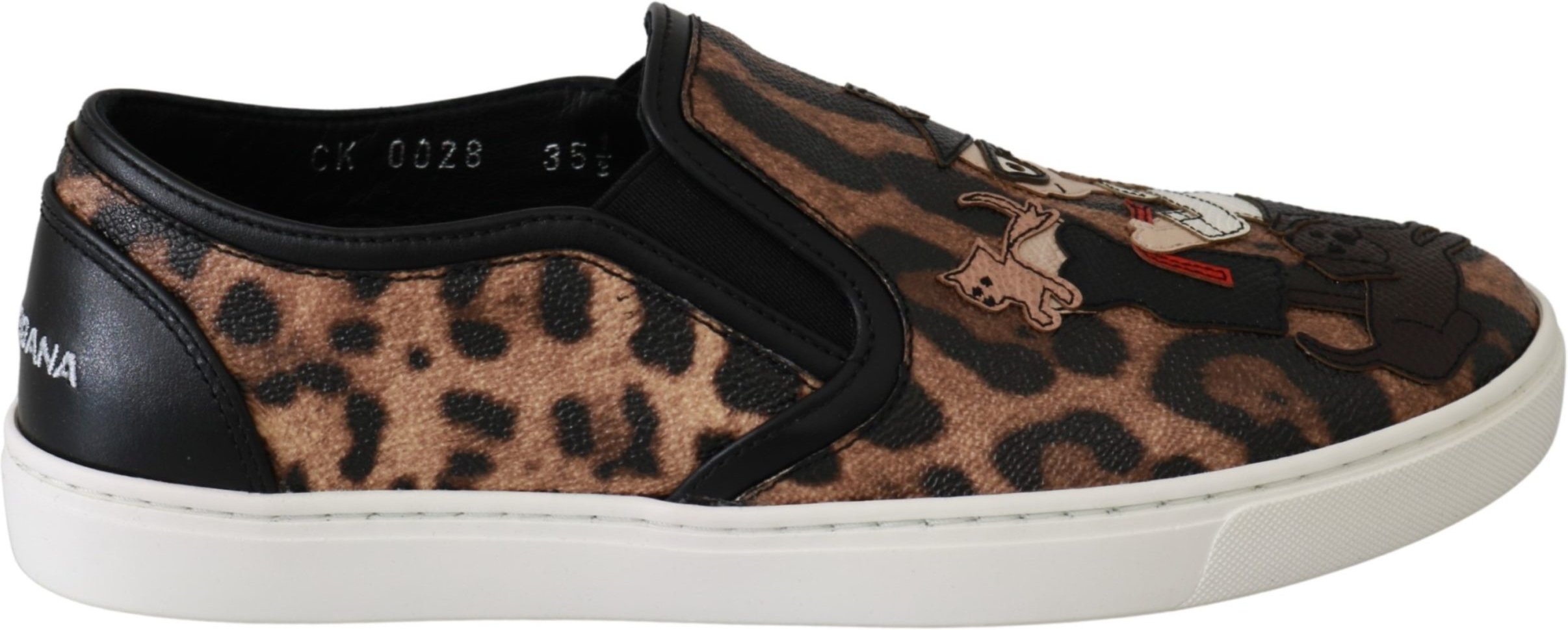 Dolce & Gabbana Leder Leopard #dgfamily Slipper Schuhe