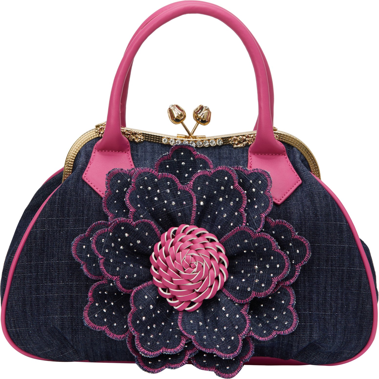 usha Handtasche Handtasche Frauen Fuchsia Denim